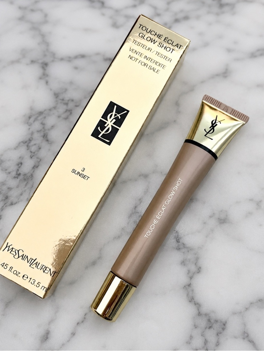 Yves Saint Laurent Touche Éclat Glow Shot Highlighter in Sunset #3 - NIB